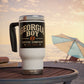 GBC 14oz Stainless Travel Mug with Handle +Shipping cost